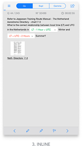 Inline answer style
